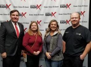 Cindy Stansell of Salon Ten 17 and The Wig Chix, Cindy Gilstrap of The Wig Chix, and Brett Winslette of Winslette Pharmacy